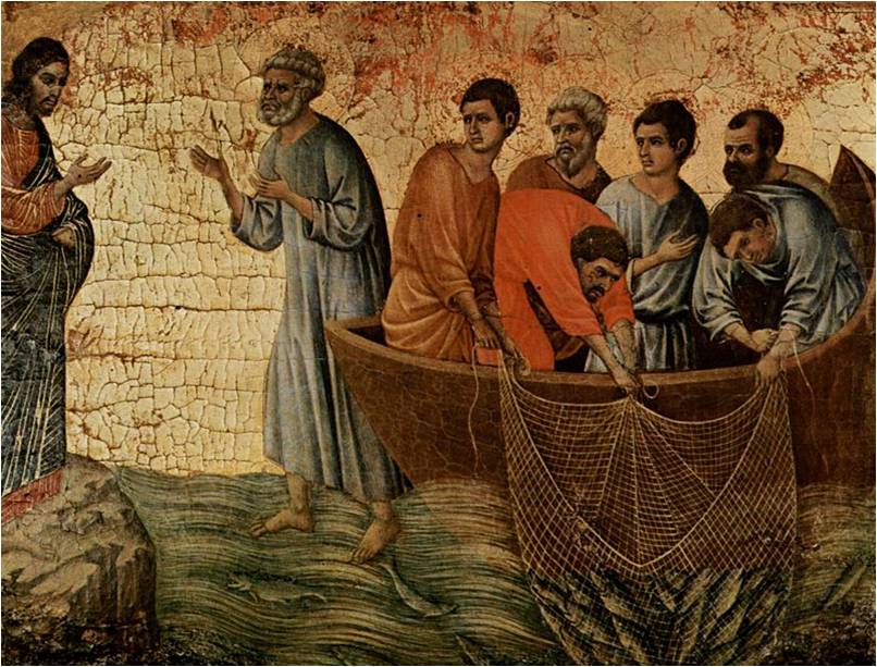 Pesca miracolosa di Duccio di Buoninsegna